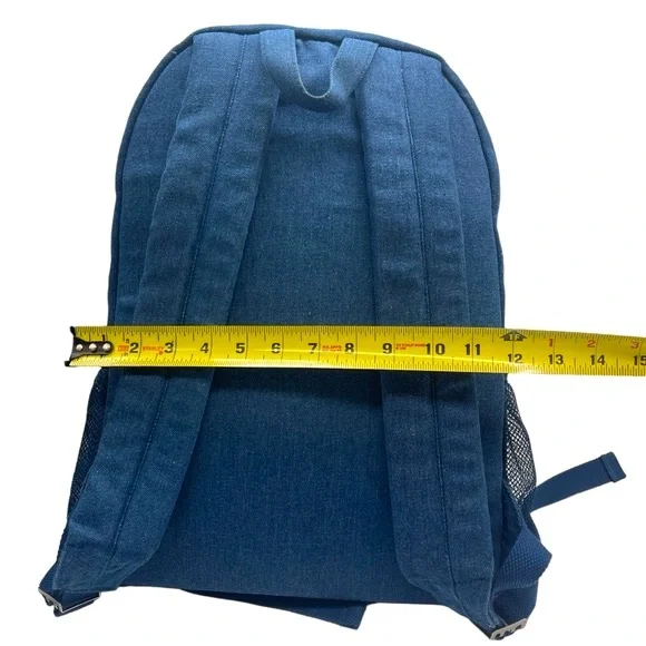 Walt Disney Pride Collection Love Denim Backpack Mickey Mouse Rainbow Disneyland - Picture 14 of 15